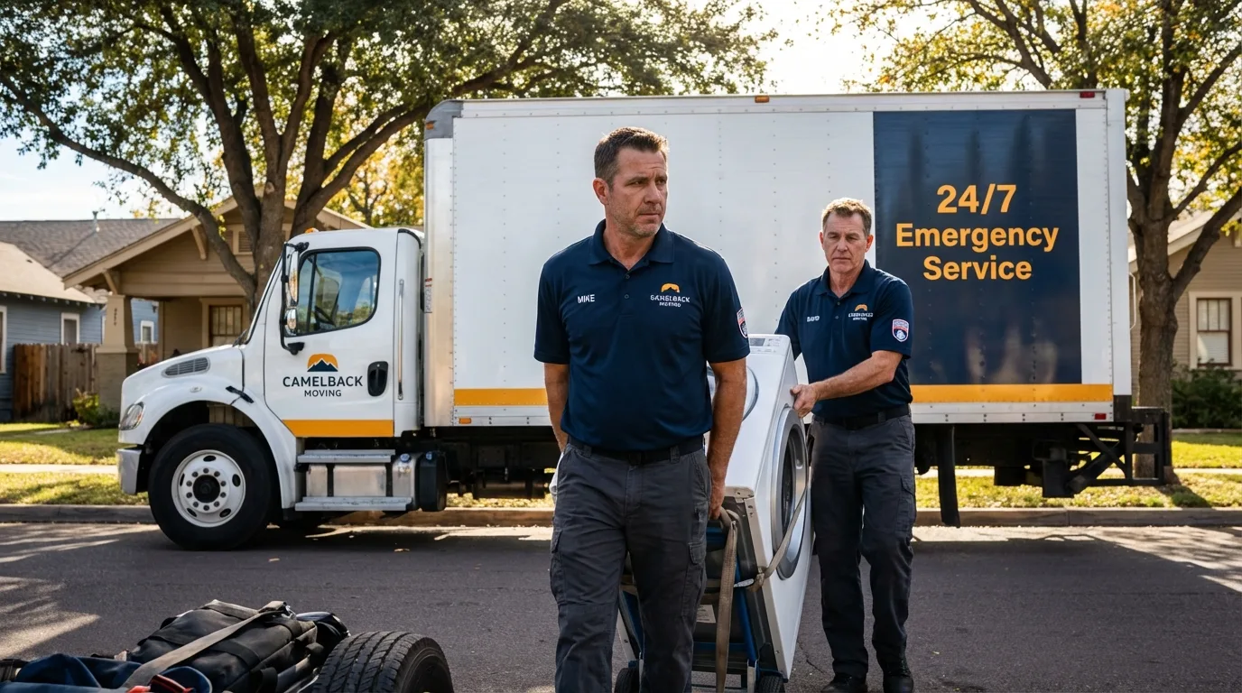 CamelBack Moving crew loading furniture in San Ysidro, NM